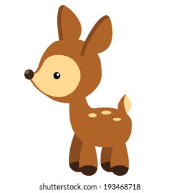 Funny deer vector illustration