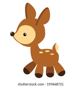 Funny deer vector illustration