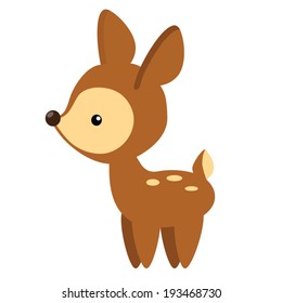Funny deer vector illustration