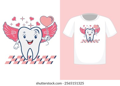 Funny Dentist Valentine T-Shirts Design, Dentist Lover, Dentist Valentine, Dental, Tooth Lover