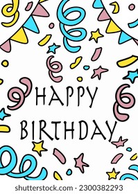 funny design happy birthday greeting card