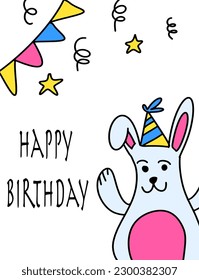 funny design happy birthday greeting card