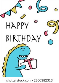 funny design happy birthday greeting card
