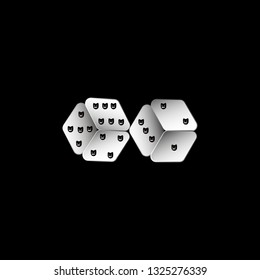 Funny dice with cats