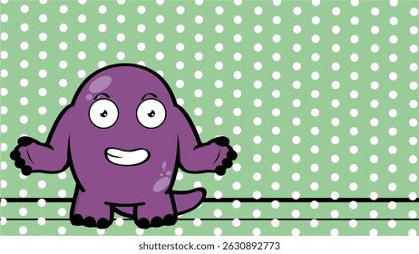 funny dinosaur character cartoon expression background in vector art