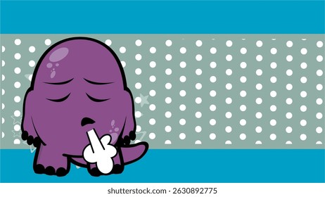 fundo de expressão de desenhos animados de personagem de dinossauro engraçado em arte vetorial