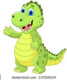 funny dinosaur welcomes