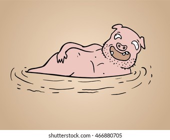 funny dirt pig