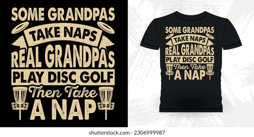 Funny Disc Golfer Retro Vintage Disc Golf T-shirt Design