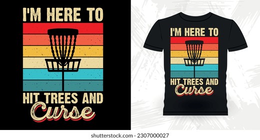 Funny Disc Golfer Retro Vintage Disc Golf T-shirt Design