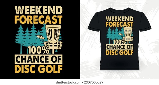 Funny Disc Golfer Retro Vintage Disc Golf T-shirt Design