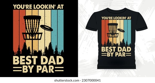 Funny Disc Golfer Retro Vintage Disc Golf T-shirt Design