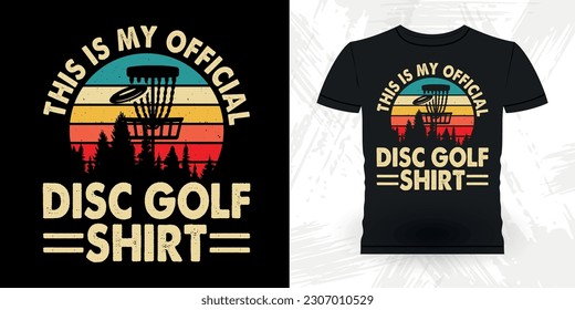 Funny Disc Golfer Retro Vintage Disc Golf T-shirt Design