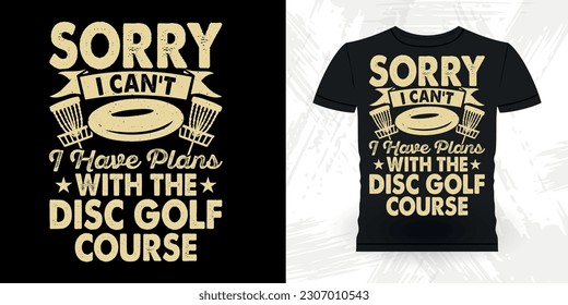 Funny Disc Golfer Retro Vintage Disc Golf T-shirt Design