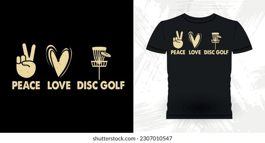 Funny Disc Golfer Retro Vintage Disc Golf T-shirt Design