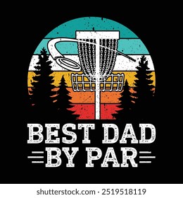 Funny Disc Golfer Retro Vintage Disc Golf vector illustration T-Shirt Design