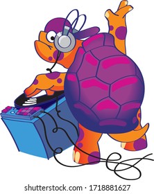 Gracioso Dj Torty. Tortoise es DJ