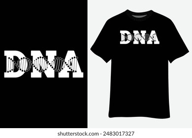 Funny DNA Cycling Bicycle Chain Mountain Bike Lovers Outfit T-Shirt Design