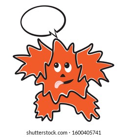 Funny dog and bubble, conceptual vector illustration