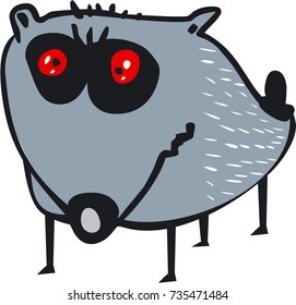 Funny dog character
