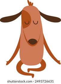 Funny Dog Character Vector Illustration