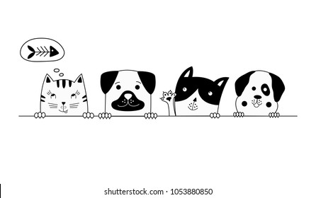 27,513 Dog Cat Doodle Images, Stock Photos & Vectors | Shutterstock