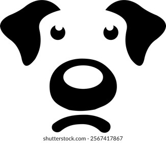 Funny Dog Face vector file