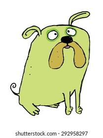 funny dog icon vector 