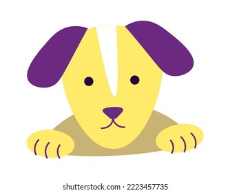 Funny Dog icon. Vector illustration