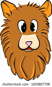 Perro gracioso, ilustración, vector sobre fondo blanco