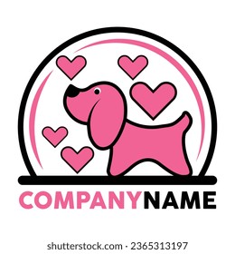 Funny dog logo design maker