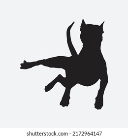 Funny Dog Silhouette Vector Art and Graphics
