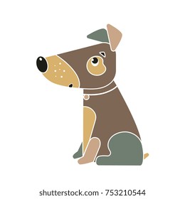 Funny dog symbol of the Chinese New Year 2018