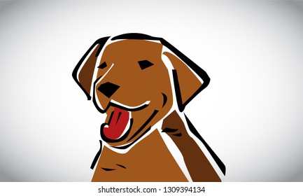 Funny Dog Vector Design