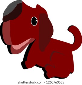 Funny Dog Vector Illustration