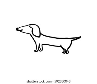 funny dog vector illustration