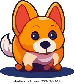 The Funny Dog vector image depicts a dog dressed as a court jester, complete with a colorful costume and a jingling hat.