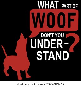 funny dog what the woof mens ringer design vector illustration for use in design and print wall art poster canvas