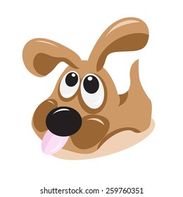 Funny doggy. Vector illustration
