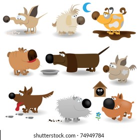 funny dogs set