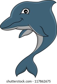 funny dolphin cartoon