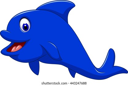 funny dolphin cartoon for you design