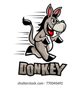 
Funny donkey mascot