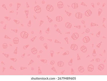 Funny doodle children's set.  Outline kid elements. Hand drawn line childish background. Happy childhood concept