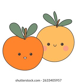 Funny Doodle Fruit Berry Character Icon. Cartoon Positive Hand Drawn Outline Fresh Vitamin Food Symbol. Bright Happy Smiling Fruit Element. Baby Shower Greeting Card or Birthday Party Decoration. 