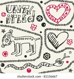 conjunto de doodles divertidos, elementos de diseño dibujados a mano
