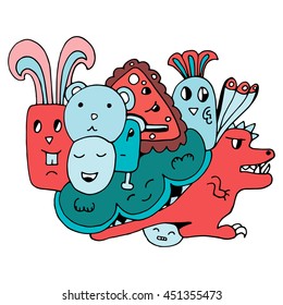 Funny Doodles Vector