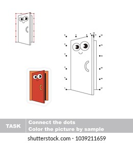Funny Door. Dot to dot educational game for kids.