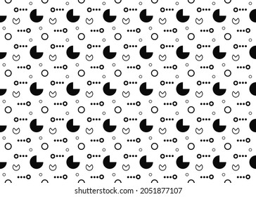 forma de círculo de puntos diverso patrón sin soldadura aislado en fondo blanco ep29