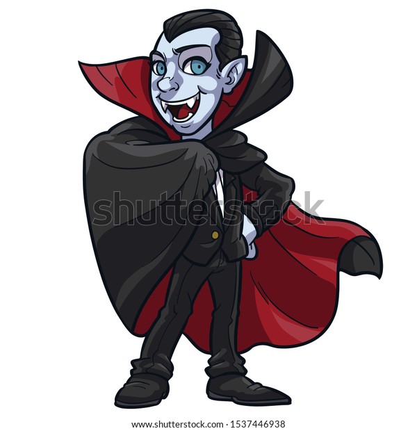 Funny Dracula Vampire Cartoon Vector Stock Vector (Royalty Free) 1537446938